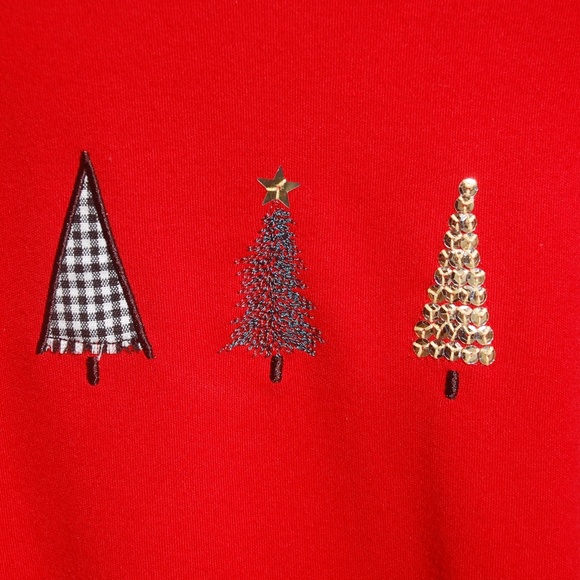 Christmas Red Tee, Woman's, Sz. XL, EUC - Picture 2 of 3